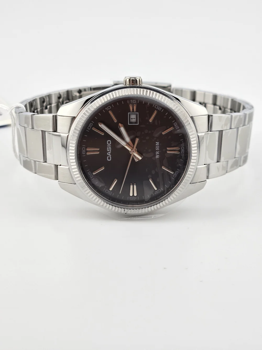 Casio Men's Metal Band Wrist Watch MTP-1302D-1A1 - Classic Black Dial